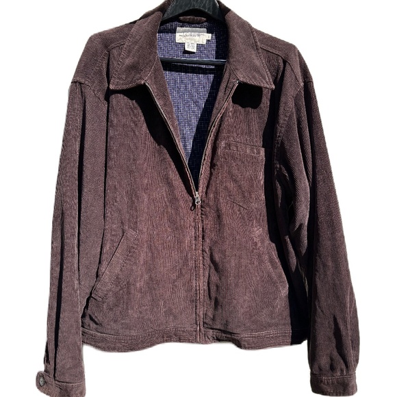 J Crew jacket full zip corduroy brown XL - Picture 1 of 13